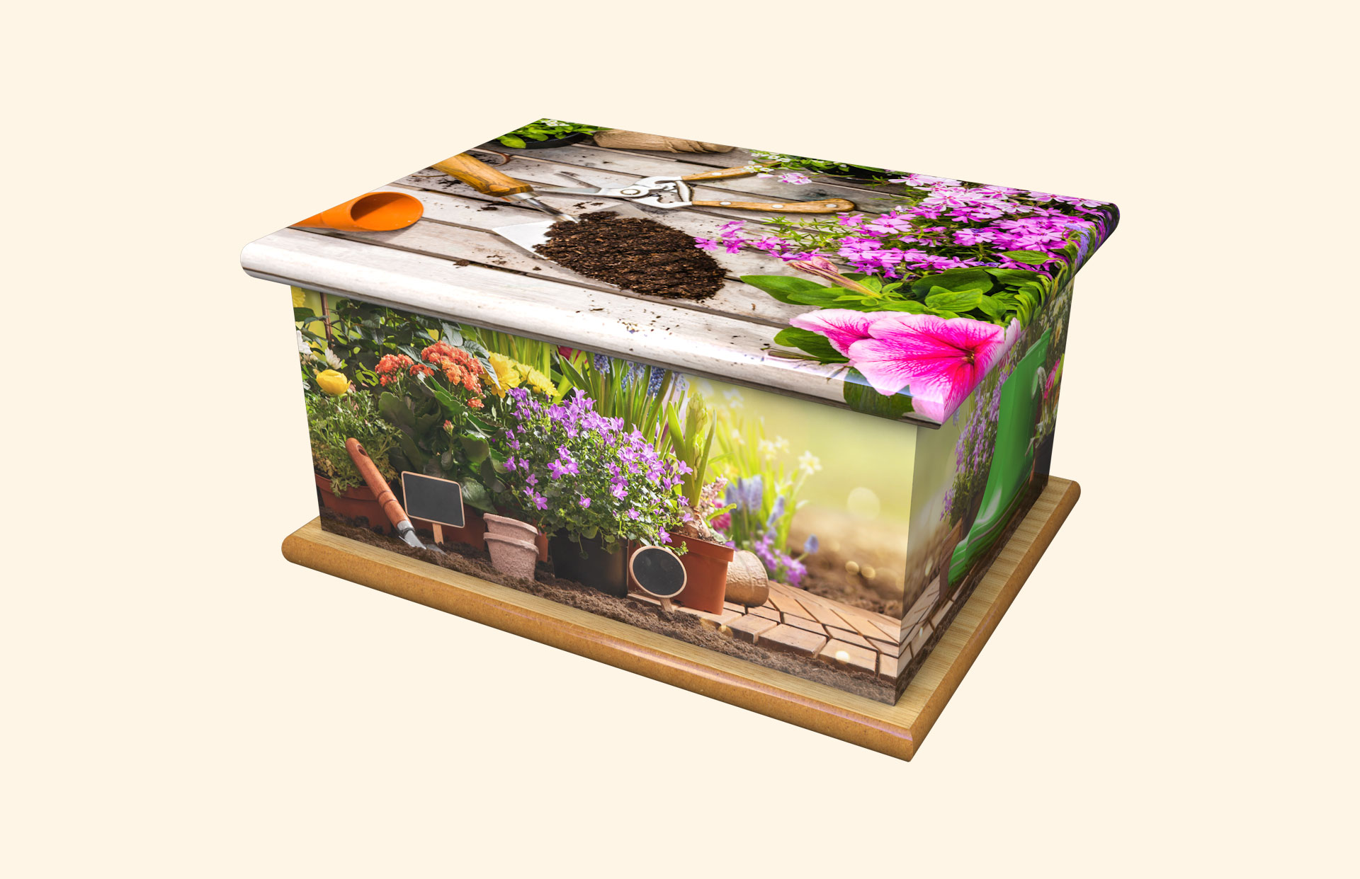 Pottering adult ashes casket